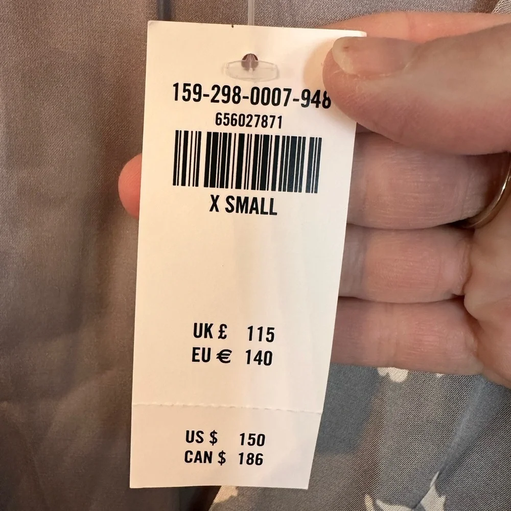 NWT Abercrombie Flutter Sleeve Satin Maxi Dress XS